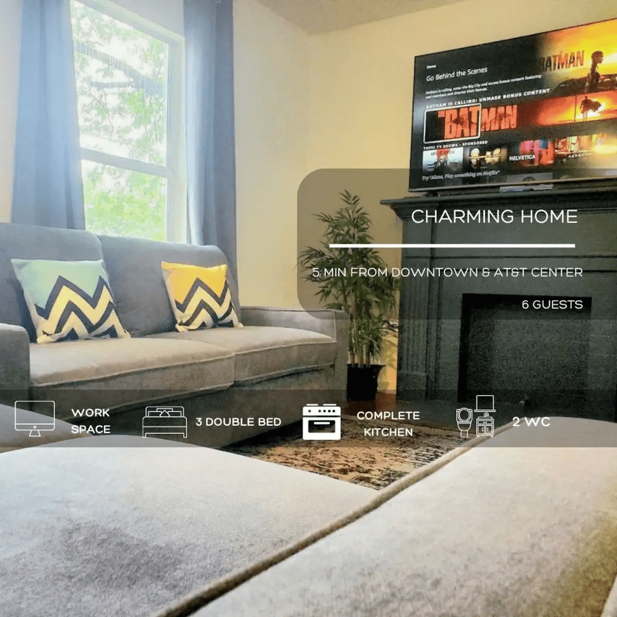 Charming Home 5 Min From Downtown & AT&T Center
