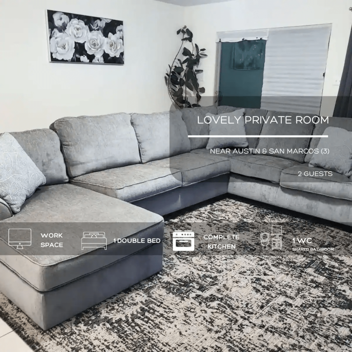 Lovely Private Room Near Austin & San Marcos